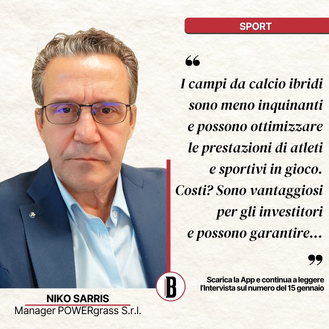 Sarris, POWERgrass: «I campi da calcio ibridi sono meno inquinanti e ottimizzano le prestazioni degli atleti»